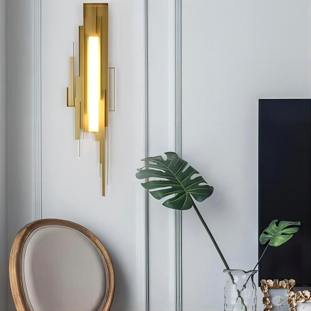 Schans gebeeldhouwde wandlamp
