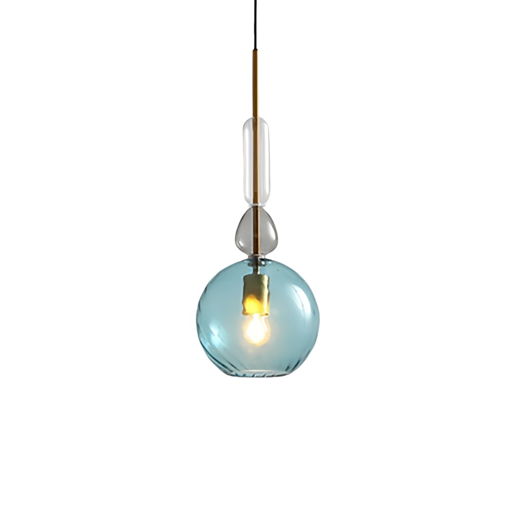 Scandinavische Cilindervormige Ronde Schijfvormige Glazen Hanglamp HL1078