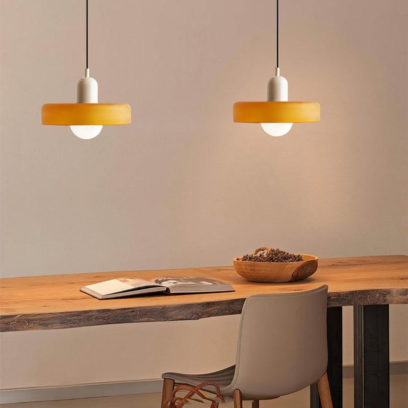 Kalo Disc Kleurrijke Hanglamp - Moderne Glazen Hanglamp voor de Eetkamer HL2447