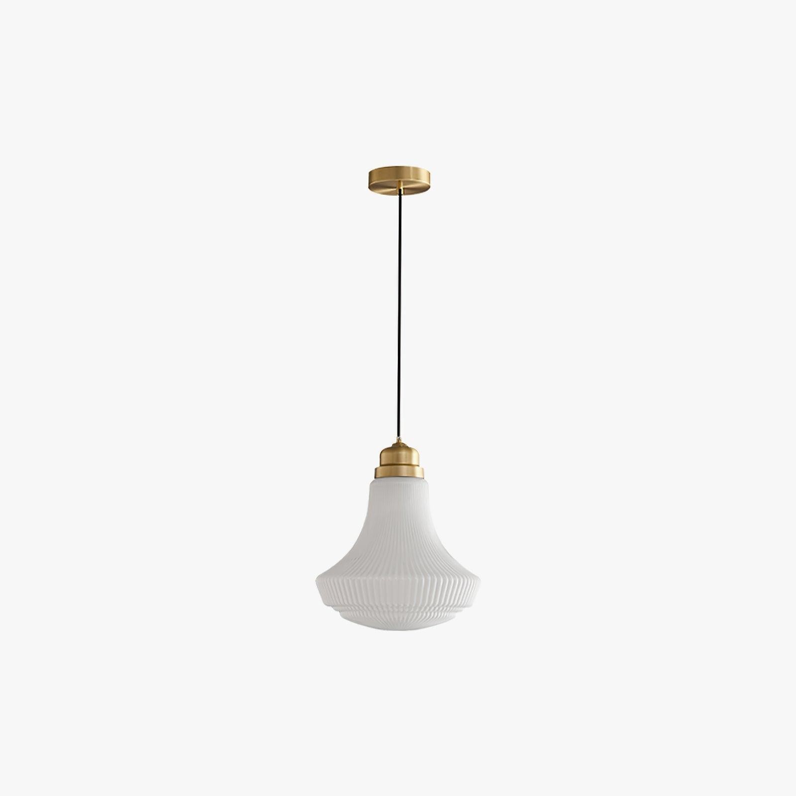 Klassieke messing albasten glazen hanglamp HL746