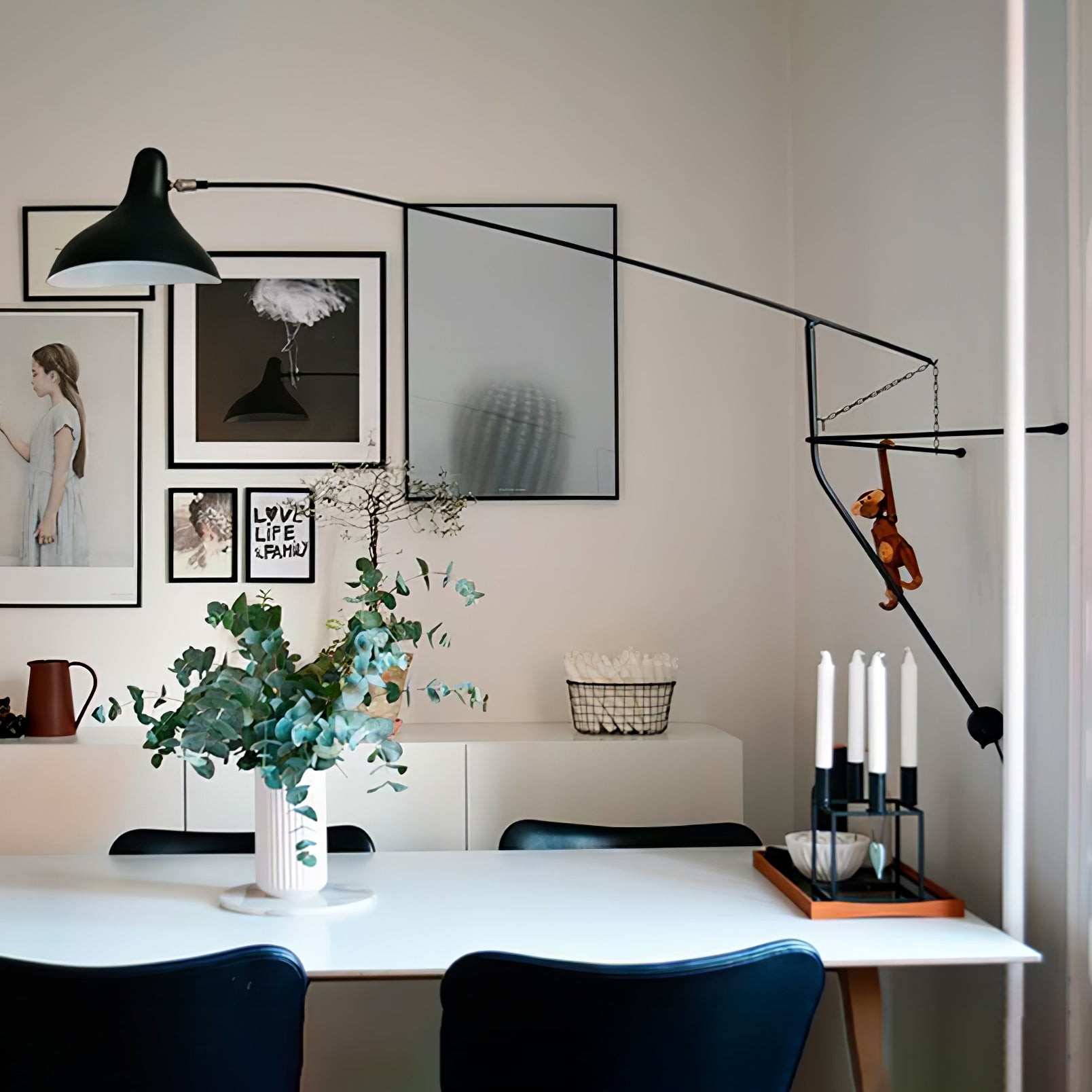 Moderne eendenbek-design Mantis Arm Wandlamp HL1112