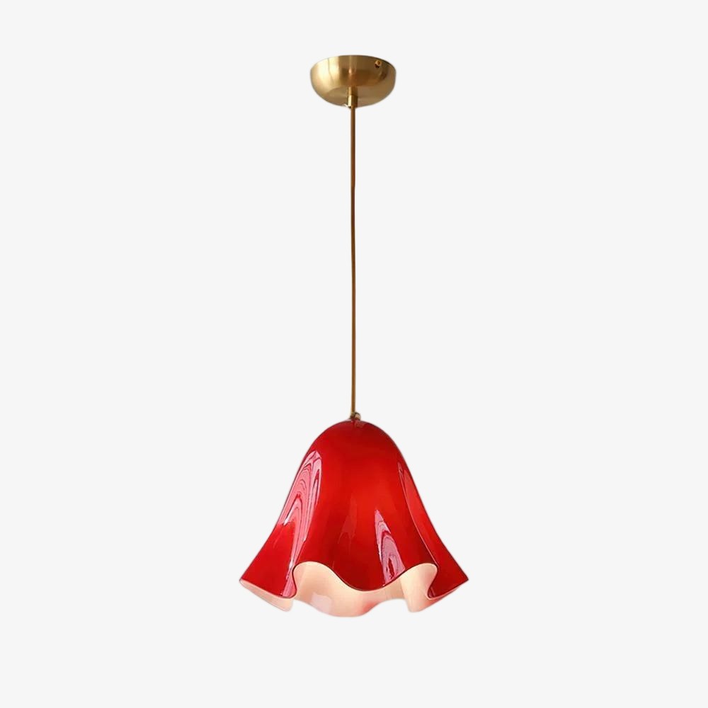Bellina Artistieke Glazen Hanglamp - Moderne Bloei Geïnspireerde Hangende Plafondlamp HL1641