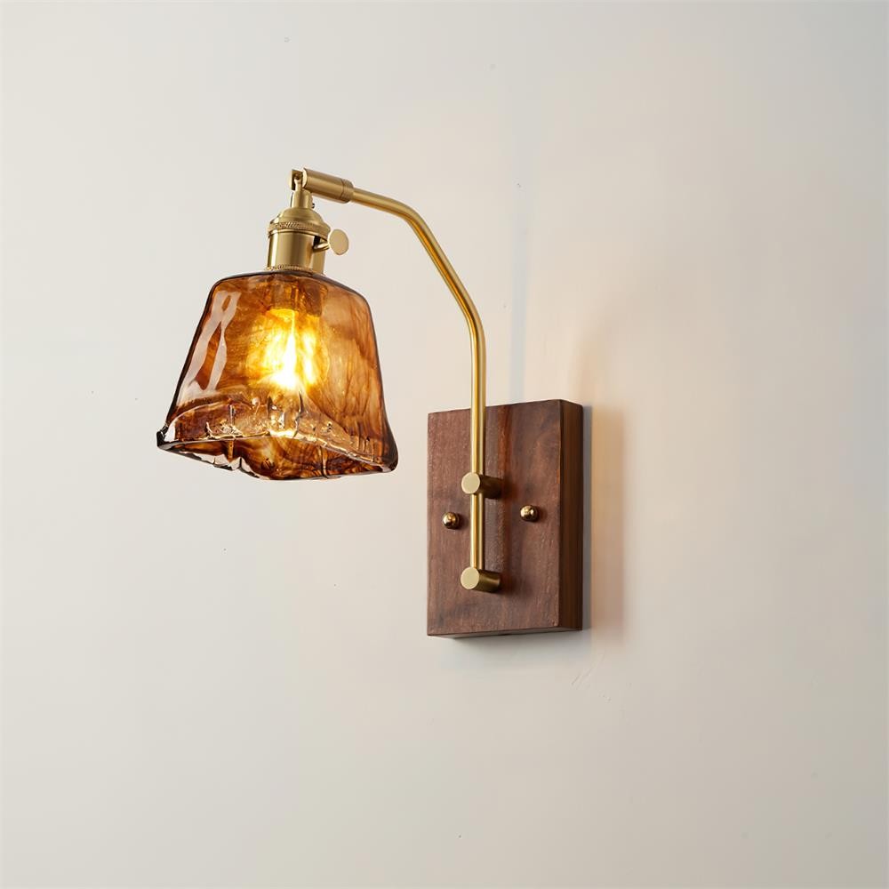Vintage Morning Glory-vormige wandlamp HL842