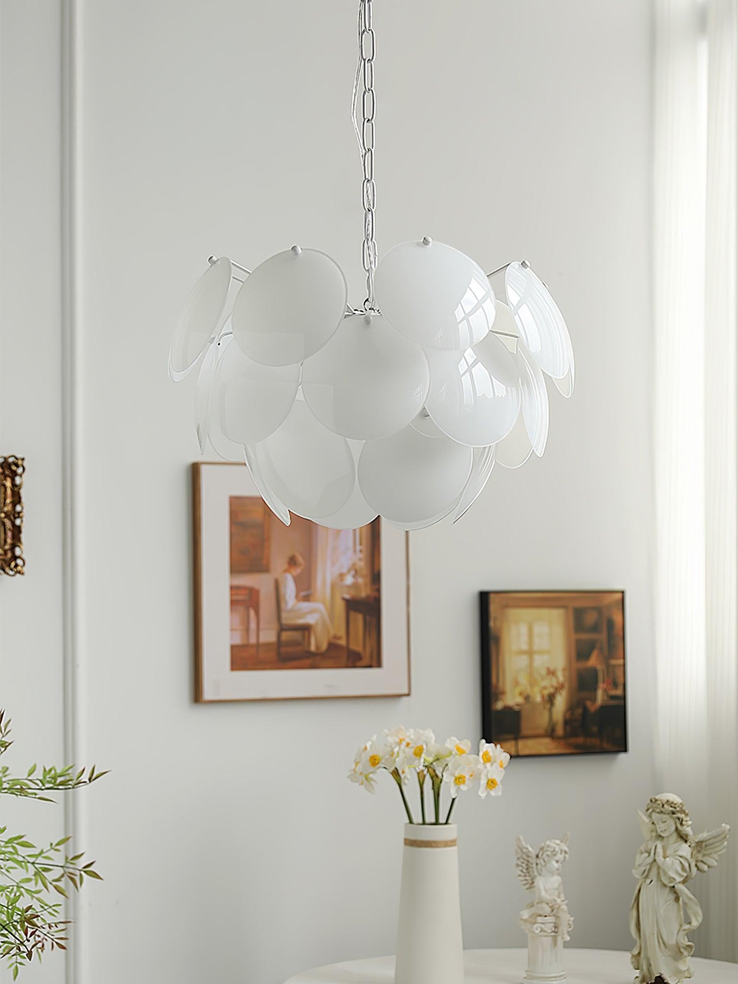 Luxe mode lichtgevende bloemblaadjes glazen kroonluchter HL581