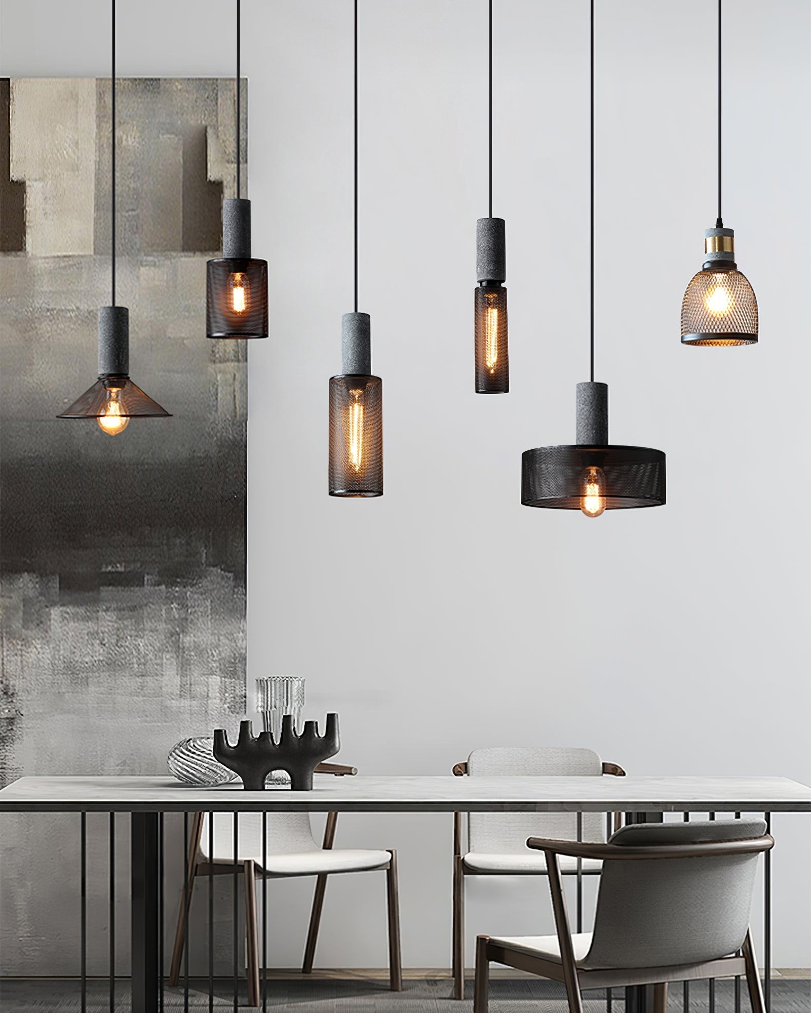 Cement Mesh Hanglamp HL503