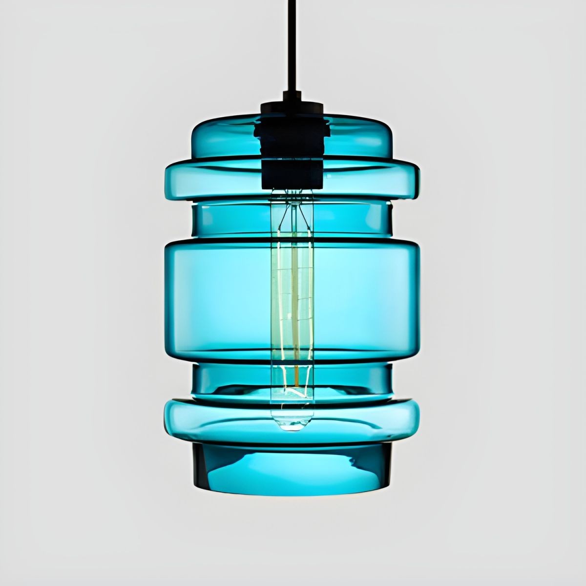 Hanglamp in de Crystalline-serie - Geblazen Glas Veelkleurige Glazen Hanglamp HL1056