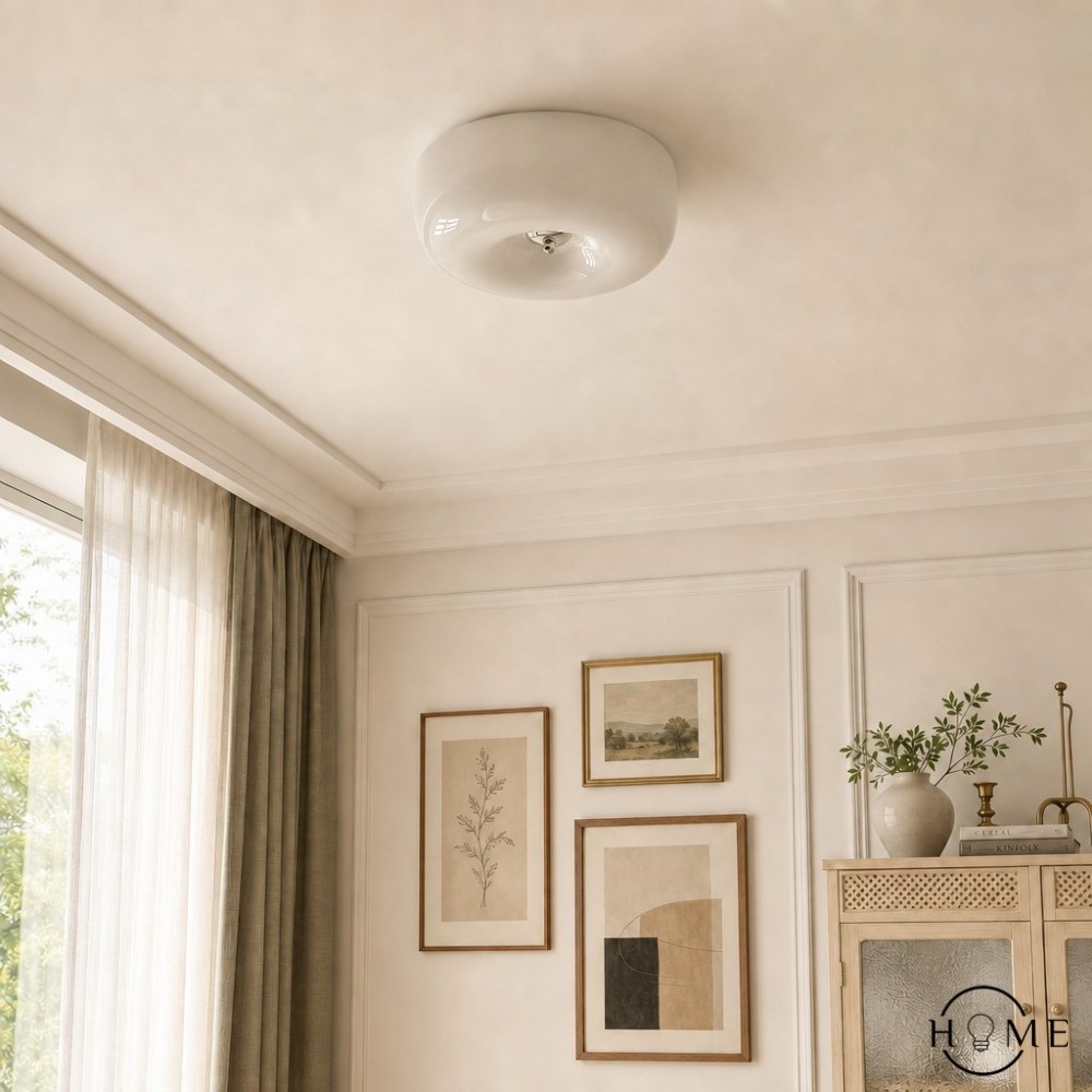 Art Deco Crème Pudding Plafondlamp HL203