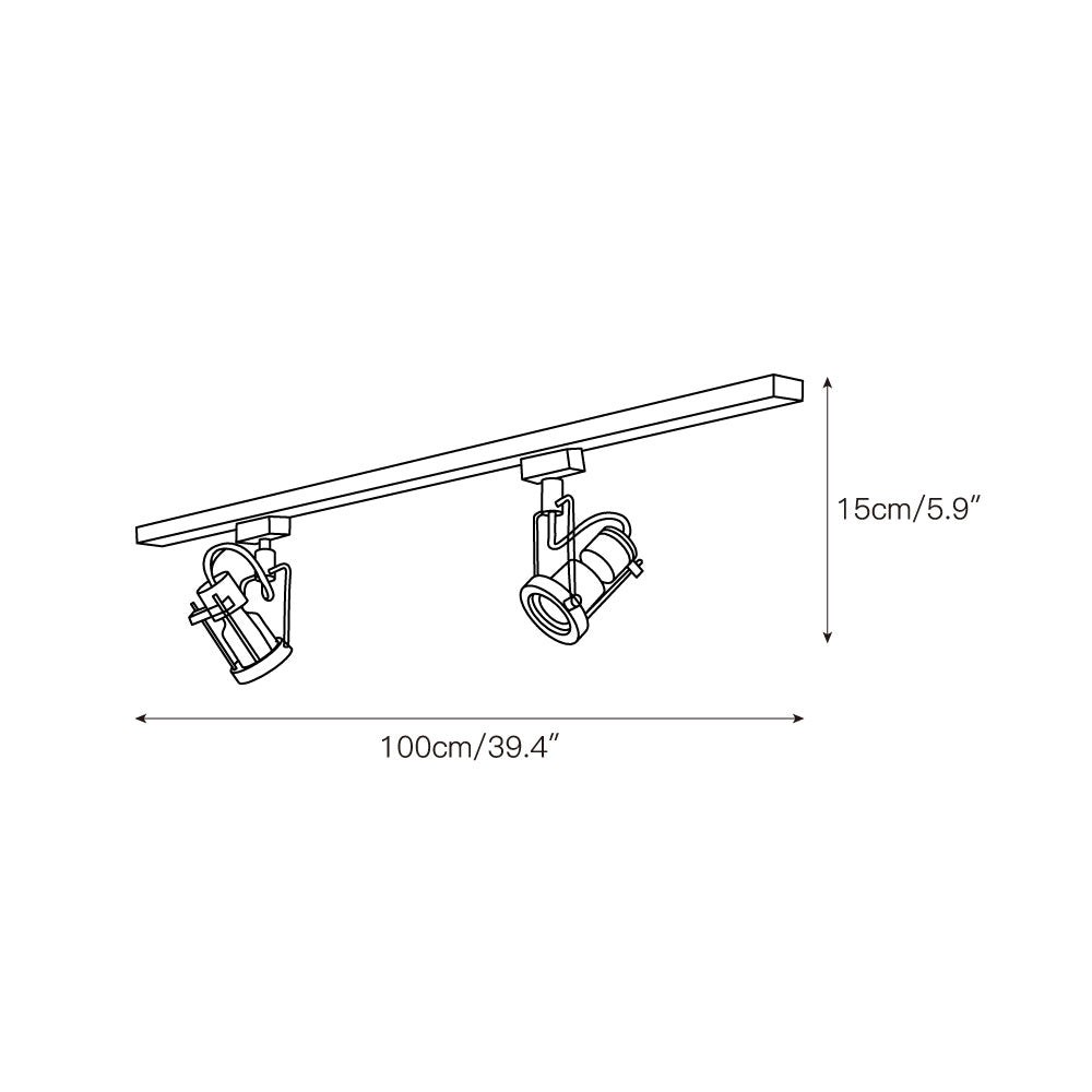 Lucide industriële railverlichting HL3248