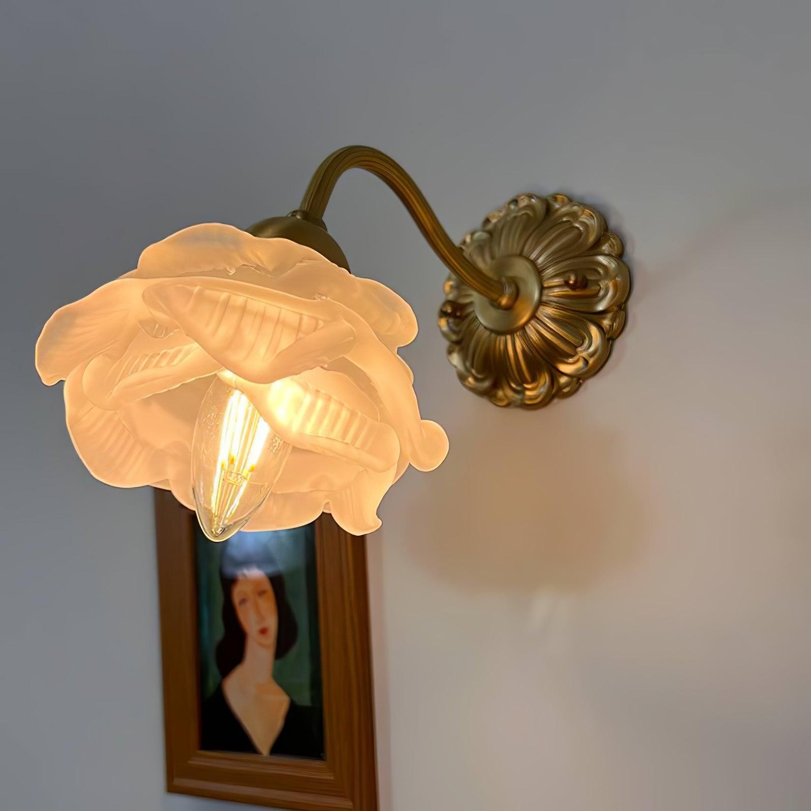Messing Rozen Wandlamp HL394