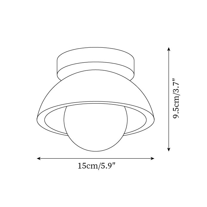 Wabi-Sabi-stijl Travertijn Plafondlamp HL817