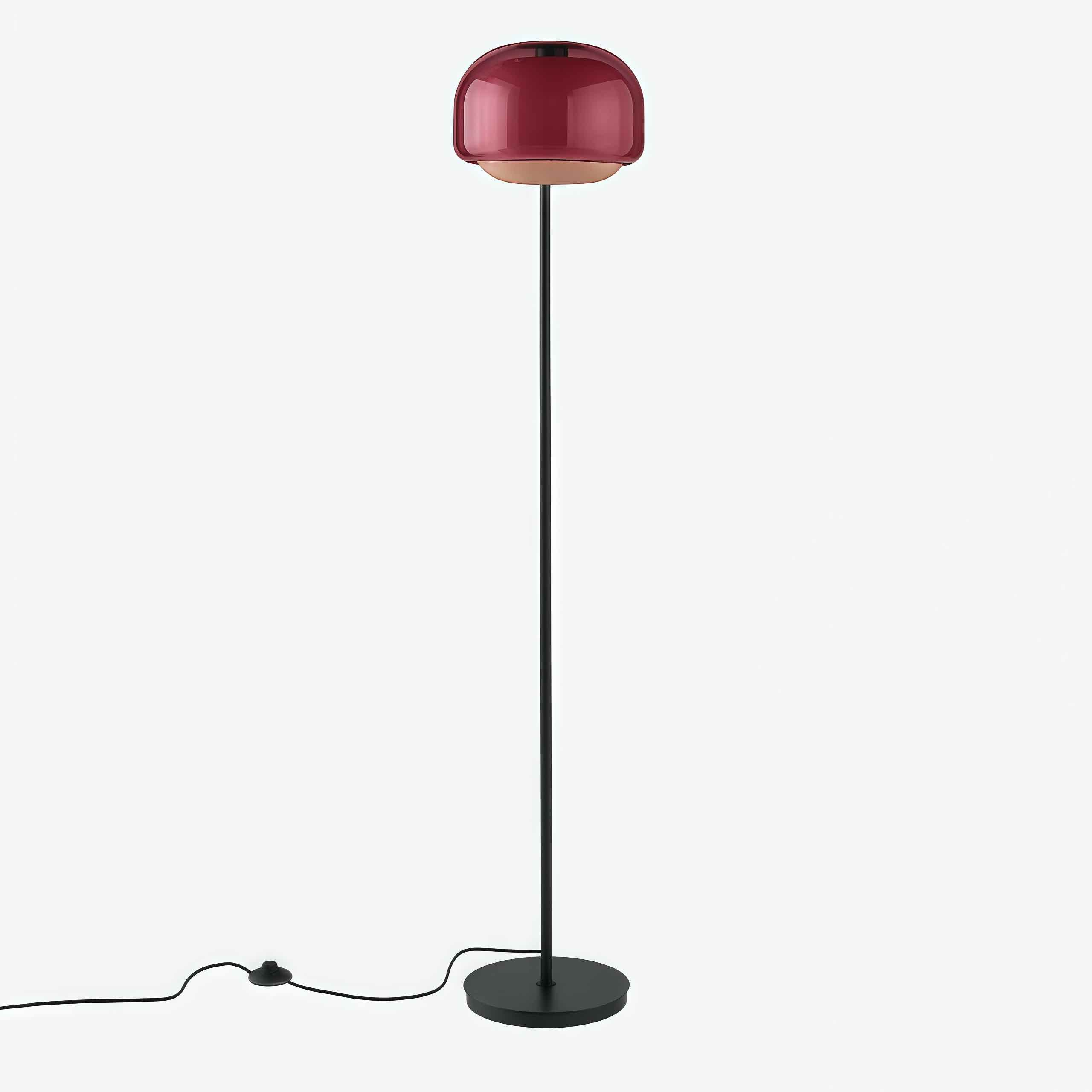Clinco Moderne Paddestoel Vloerlamp - Gekleurde Glazen Bollamp voor Woonkamers HL1778