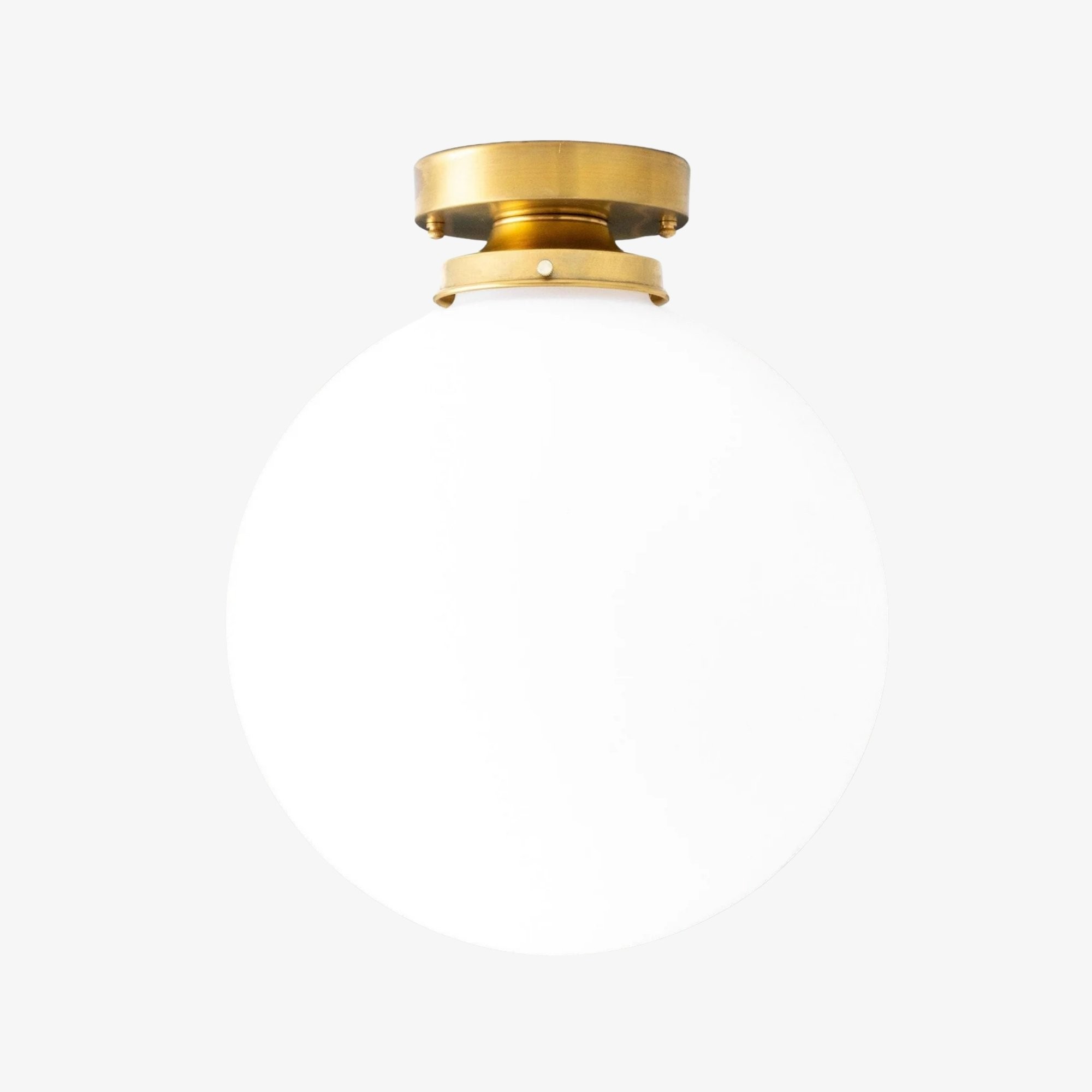 Glorica Glass 12 inch bolvormige plafondlamp - Art Deco hanglamp van matglas en plafondlamp HL1724