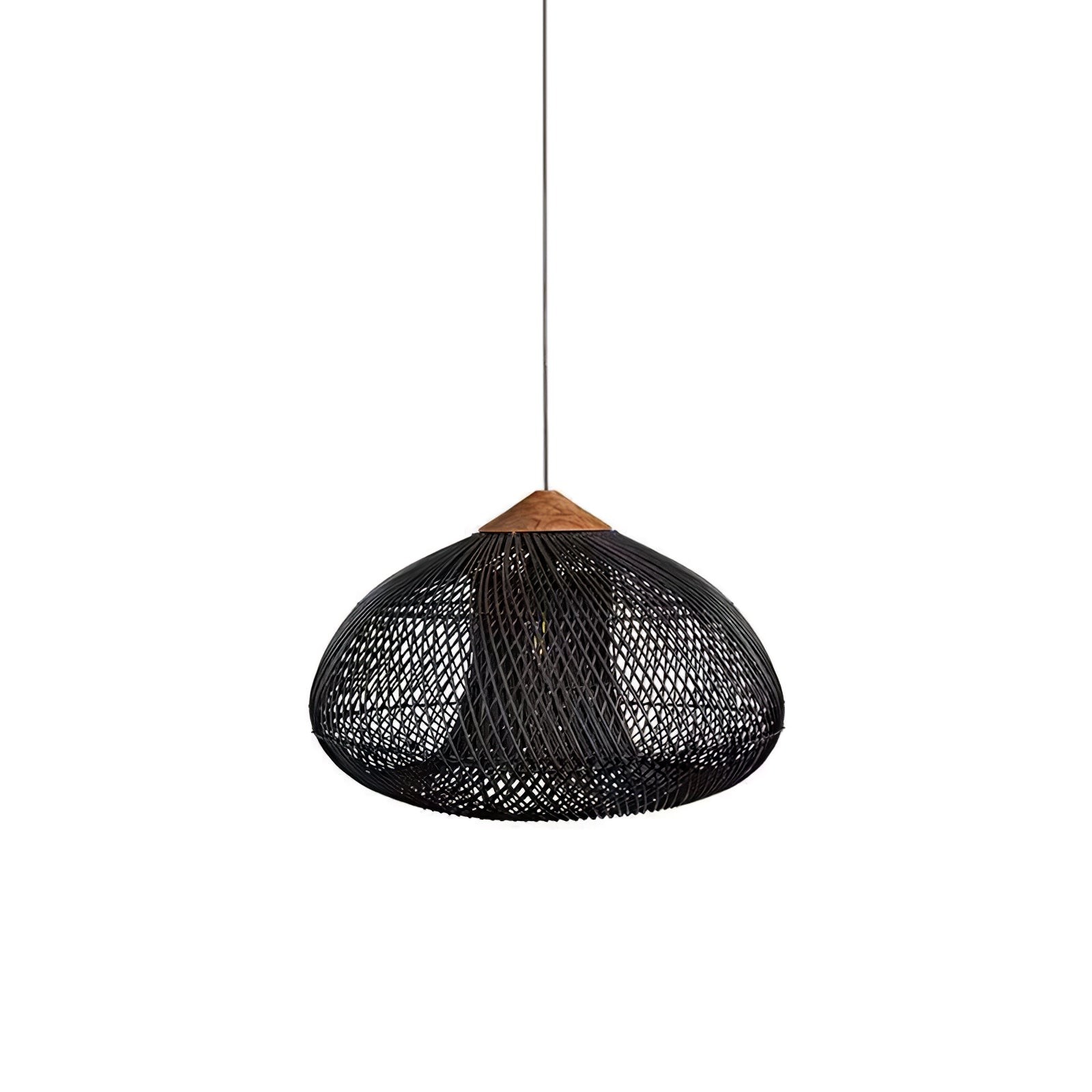 Harp gevlochten rotan hanglamp HL1402