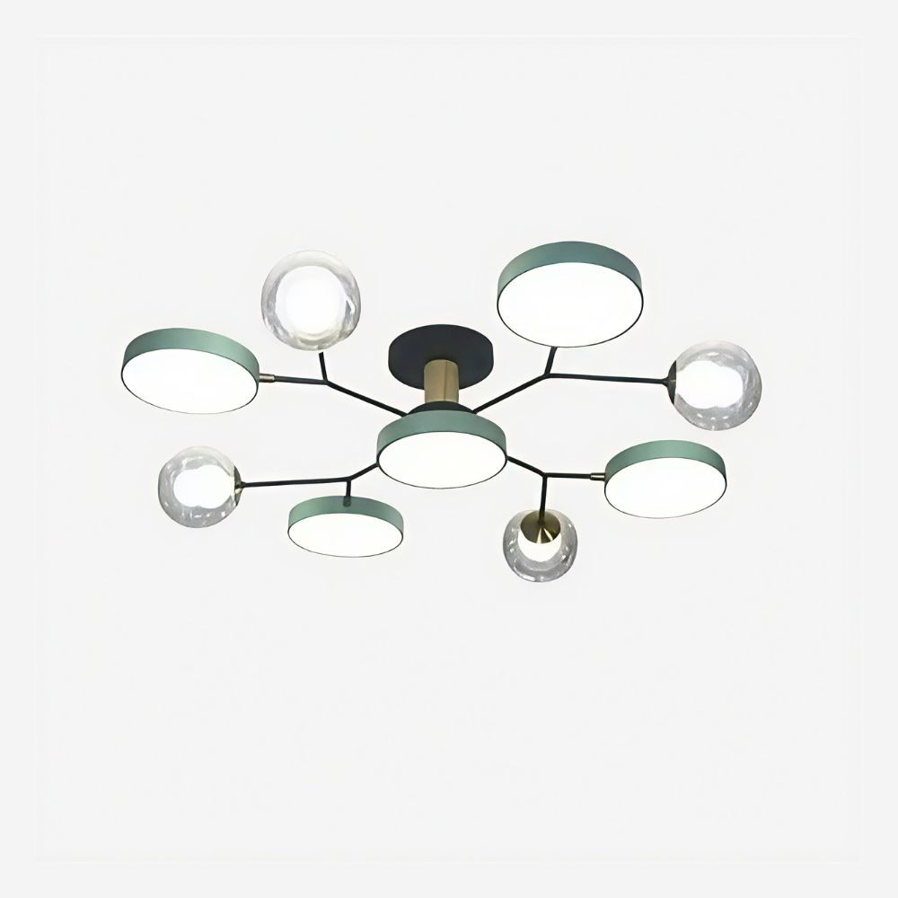 Nordic Branch LED Plafondlamp - Ronde Houten Lamp voor Slaapkamer HL1349