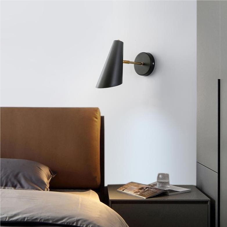Industrieel design verstelbare bed wandlamp HL140