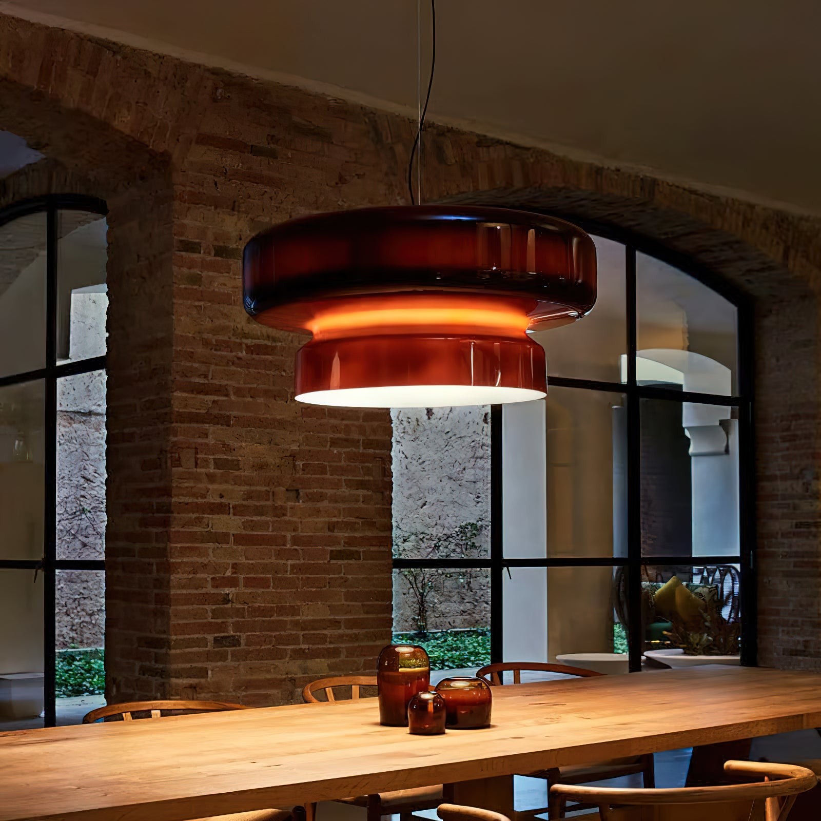 Boheemse Stijl Minimalistische Glazen Hanglamp HL382