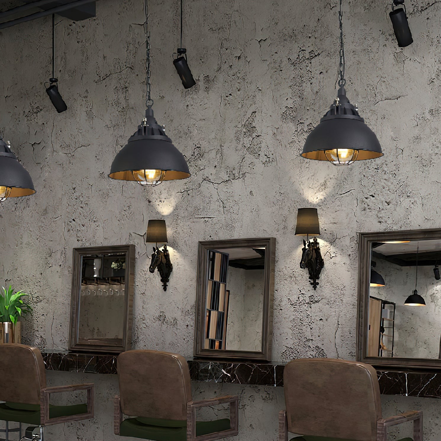 Wandlamp met kooiconstructie HL3182