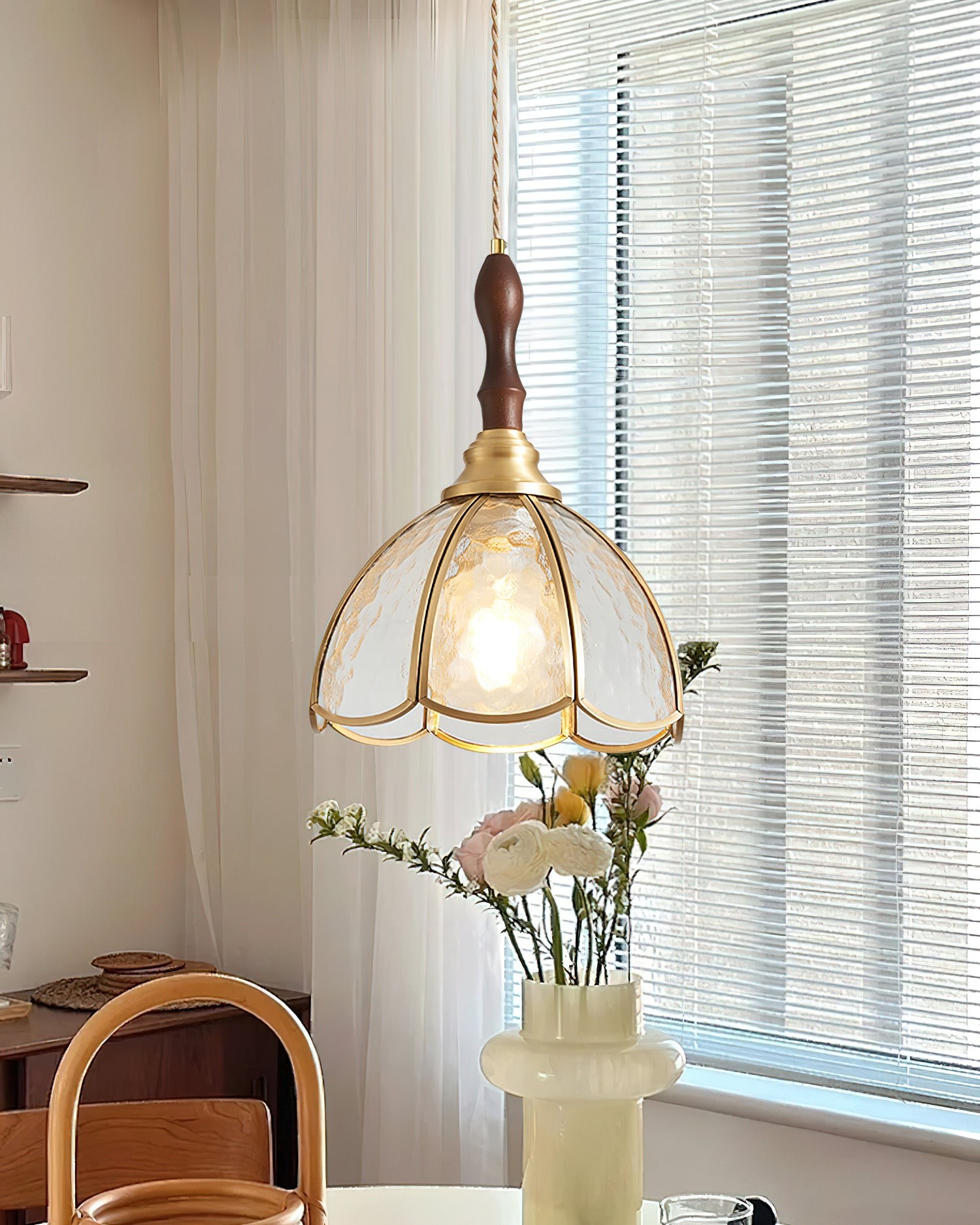 Vintage Tiffany Stanied glazen hanglamp HL783