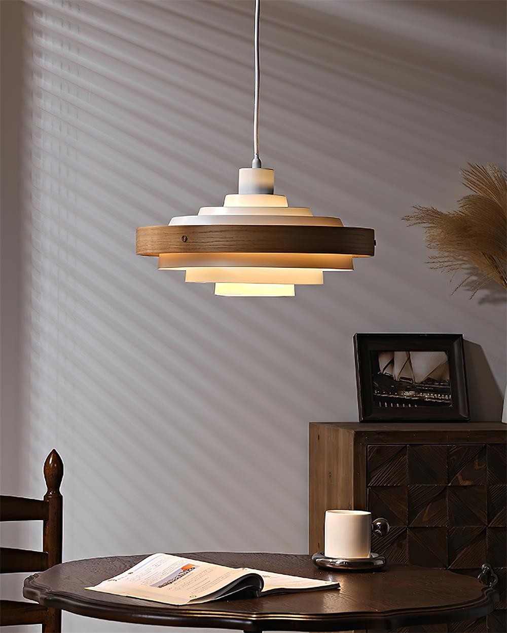 Nordic Multi-Tiered Drum Shade Hanglamp HL412