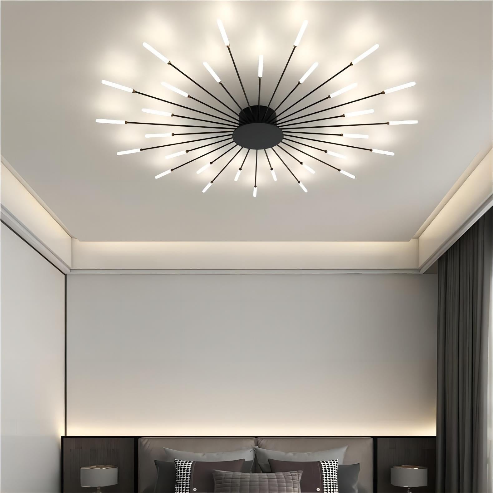 Moderne Spoetnik vuurwerk LED vertakkingsplafondlamp HL108