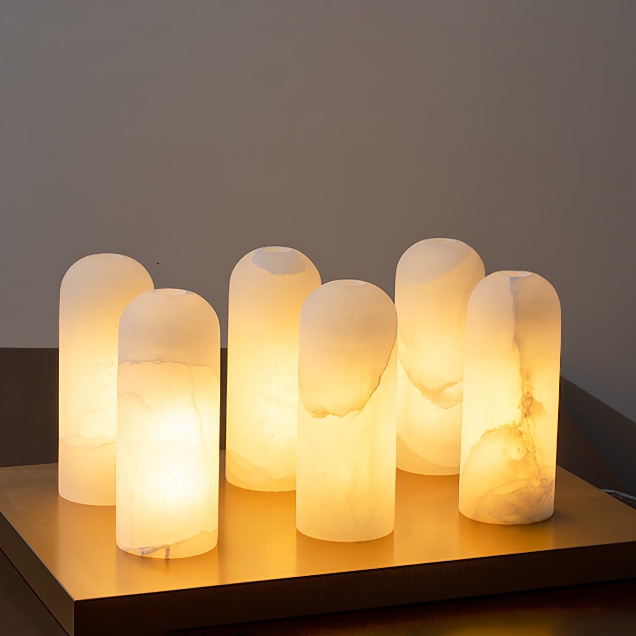 Moderne minimalistische koperen natuurlijke marmeren verstelbare draadwandlamp HL686