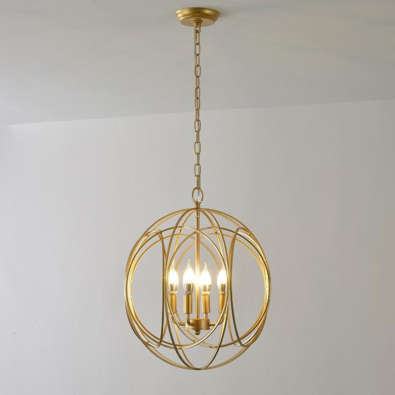 Holle metalen lijn retro hanglamp HL657