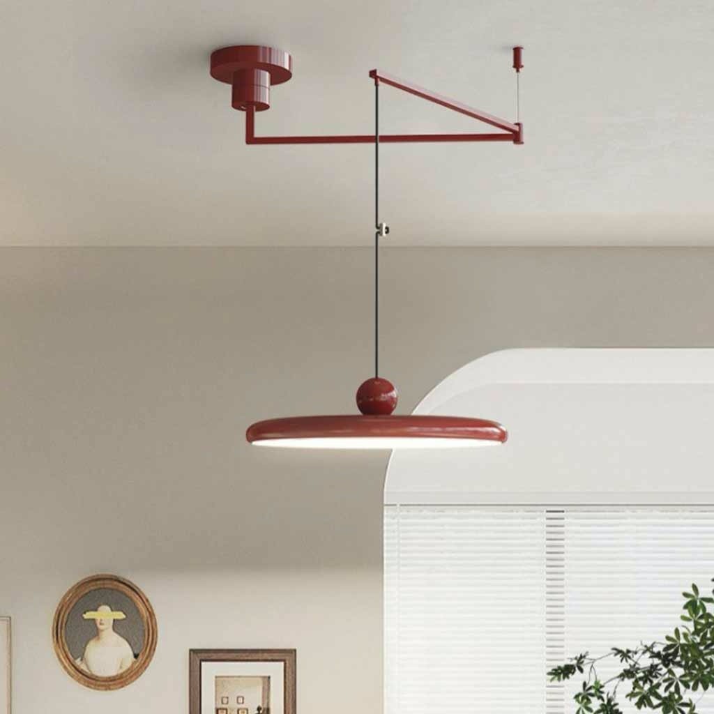 Eenvoudige moderne verstelbare hanglamp met zwenkarm HL885