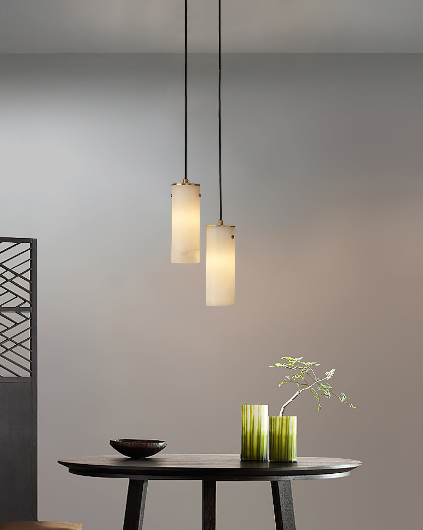 Nula verticale alabaster hanglamp HL2979
