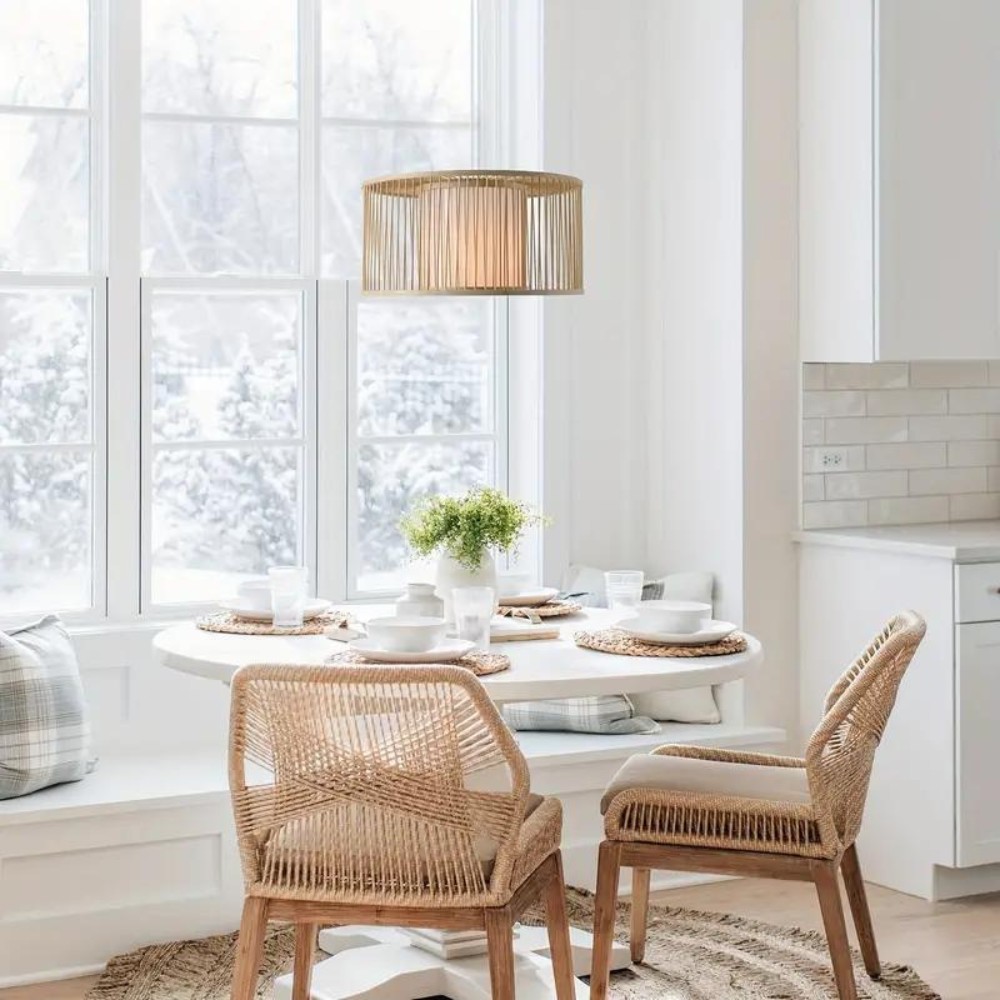 Hanglamp van bamboe met nachtvlindermotief HL3453