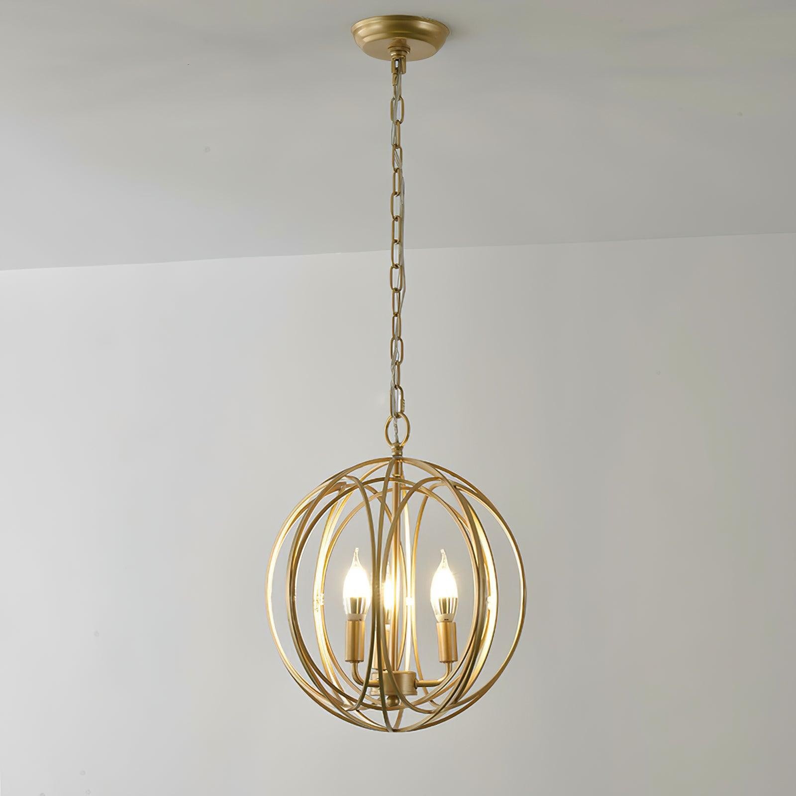 Holle metalen lijn retro hanglamp HL657