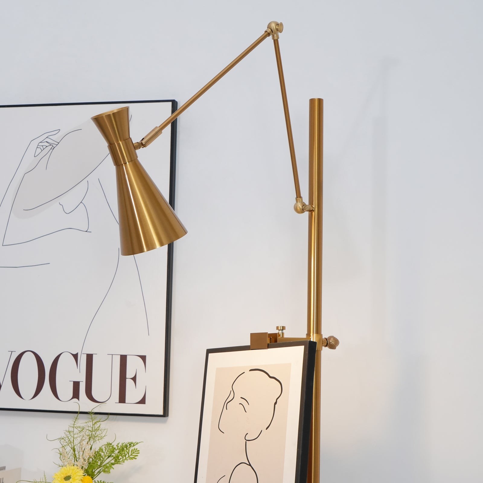 Met frameondersteuning staande lamp HL1201