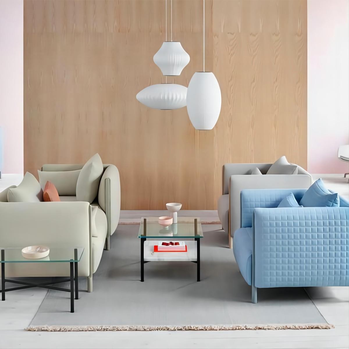 Saucer Zijde Bubble Hanglamp Woonkamer