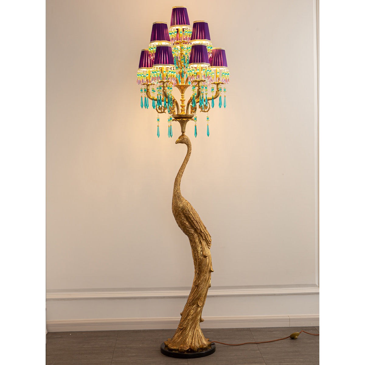 Perky Peacock vloerlamp HL3314