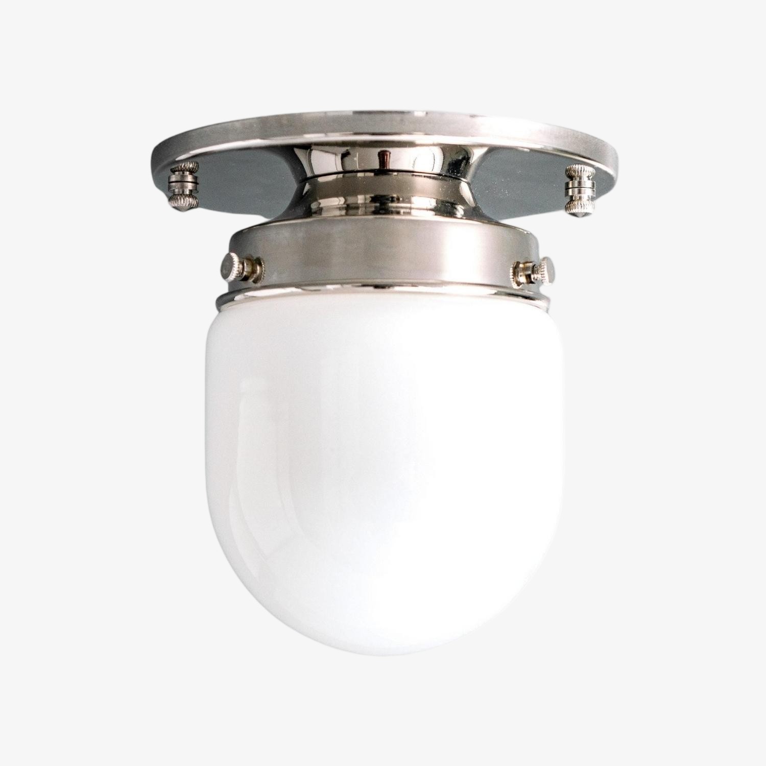 Opaalglas plafond- en wandlamp - Art Deco kleine bolvormige armatuur HL1662