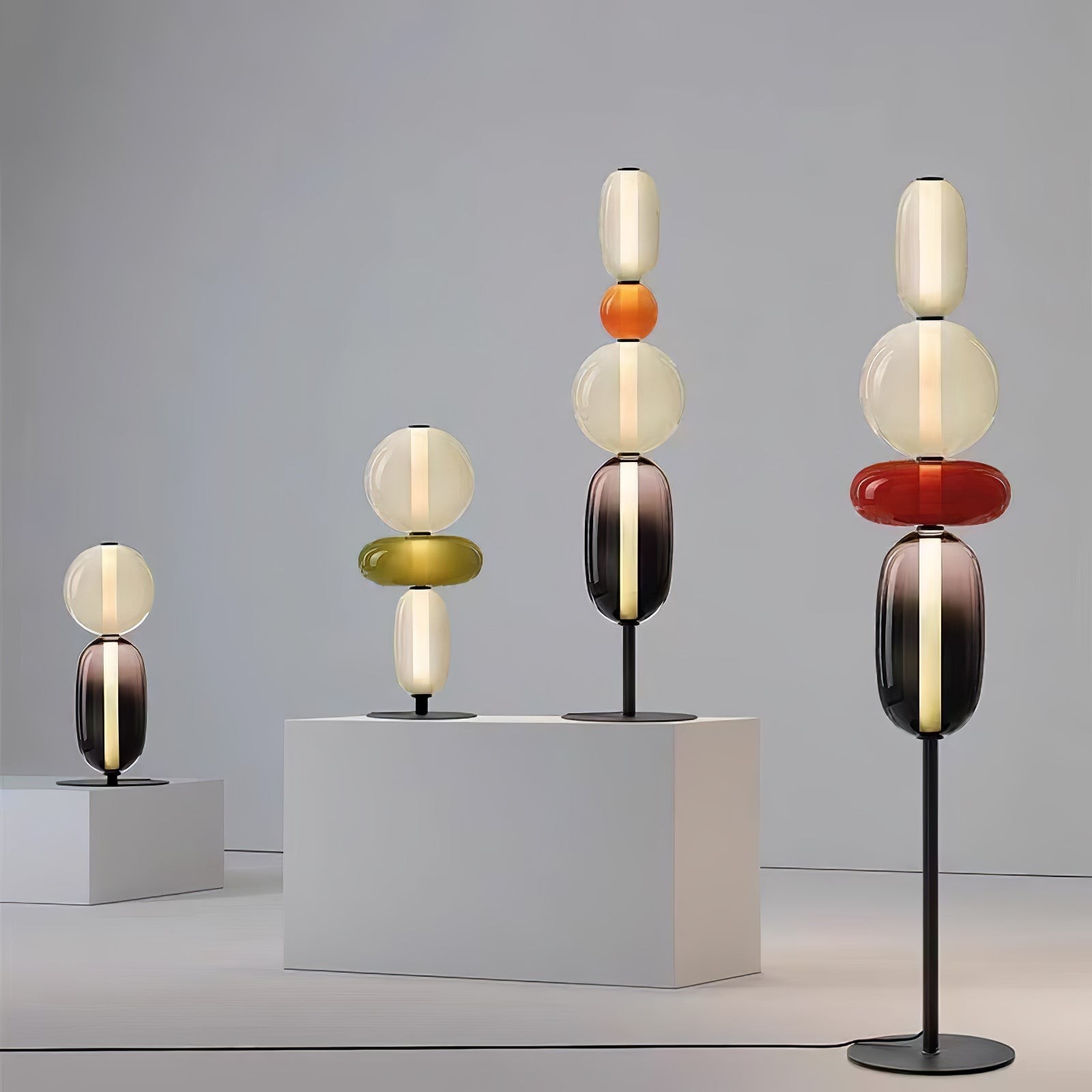 Nordic creatieve minimalistische luxe glazen vloerlamp voor woonkamer HL407
