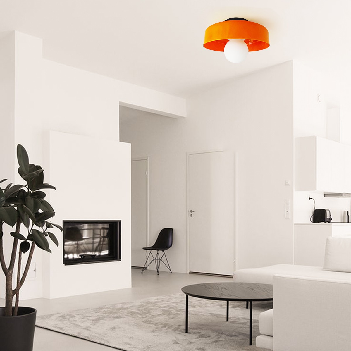 Morandi Glazen Schijf Orb Plafondlamp Wandlamp HL158