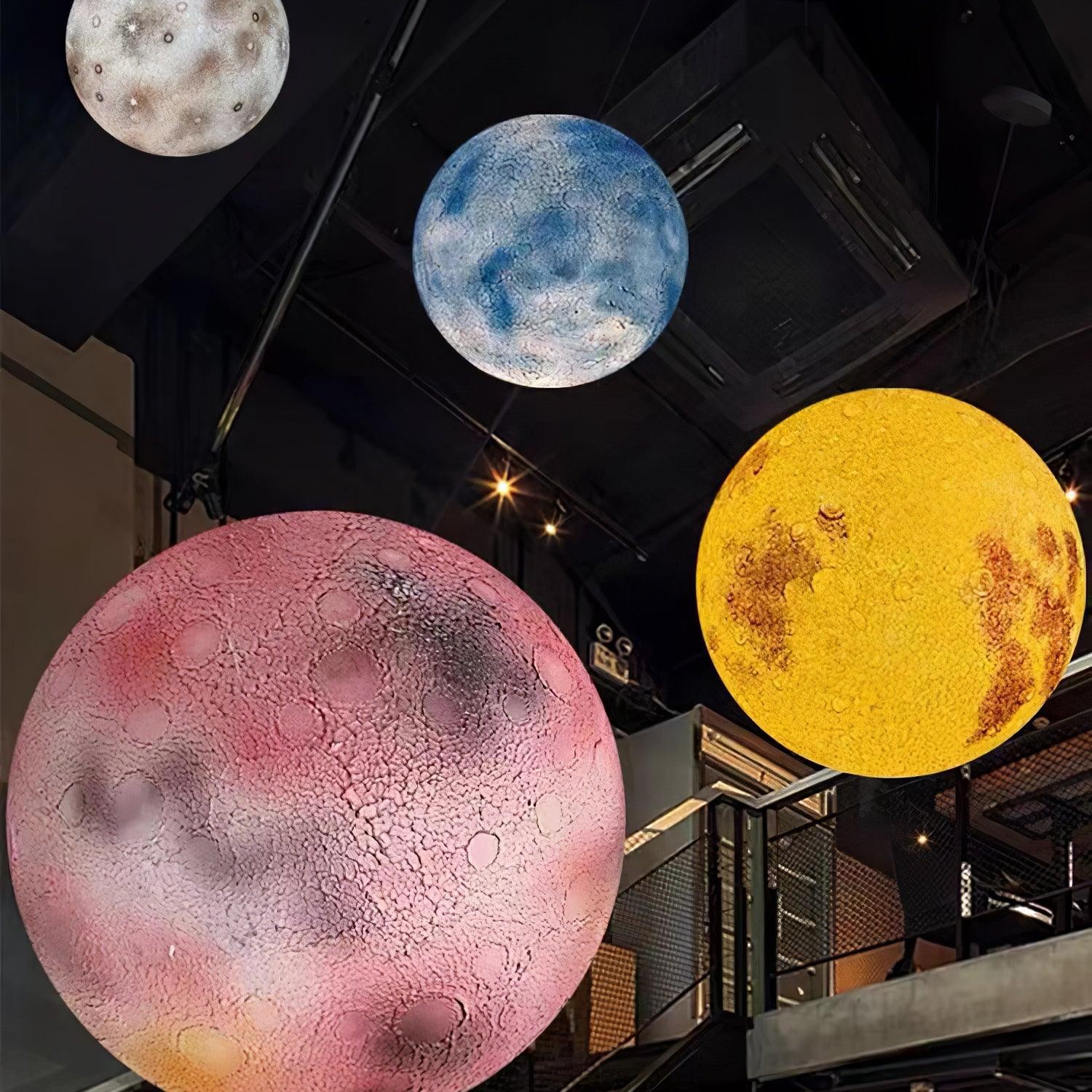 Planetaire Witte Maan Kroonluchter Geschikt Voor Woonkamer HL337
