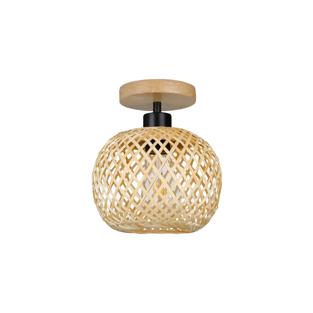 Handgemaakte, etherische bamboe plafondlamp HL3421