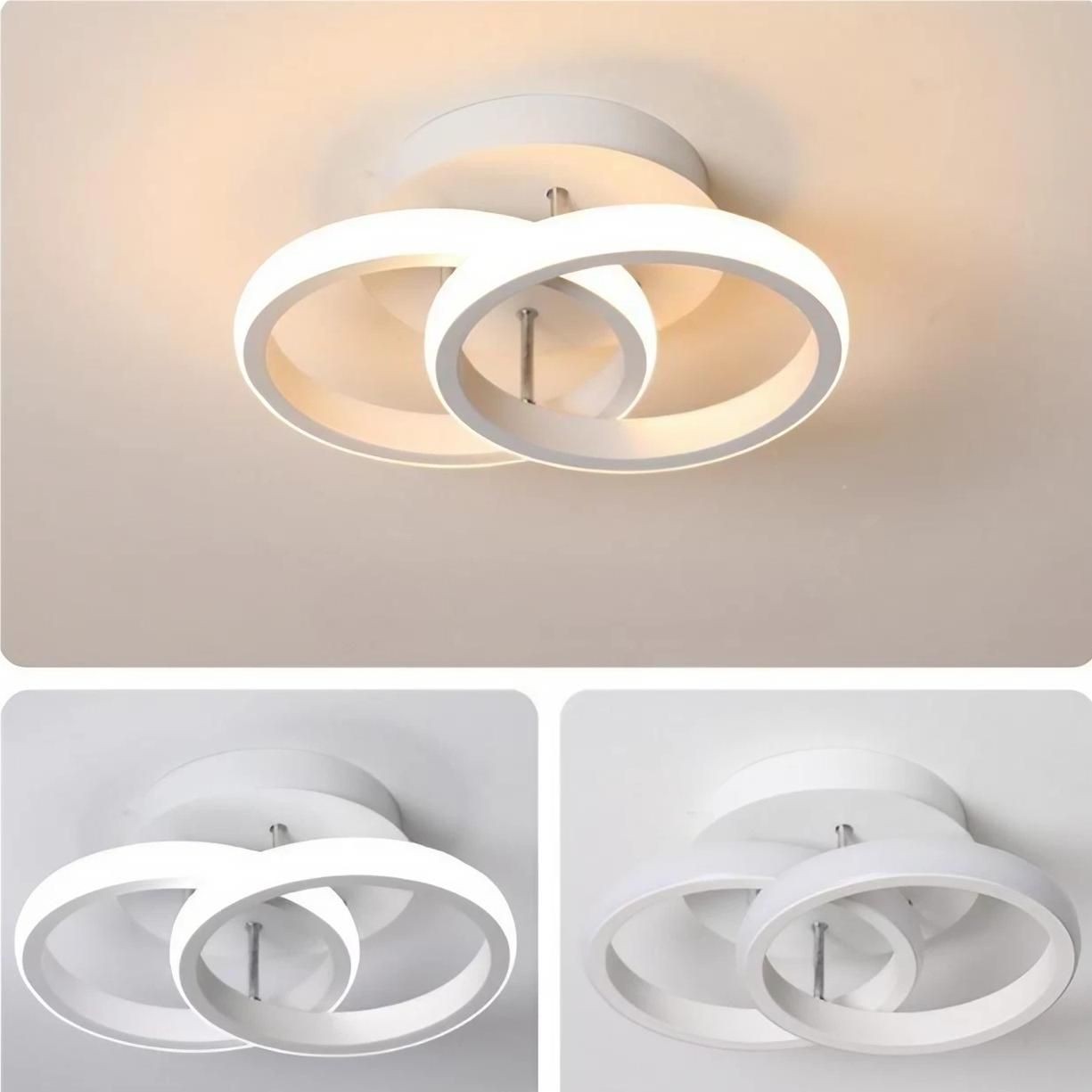 Nordic Ribbon gekruiste cirkel plafondlamp HL195