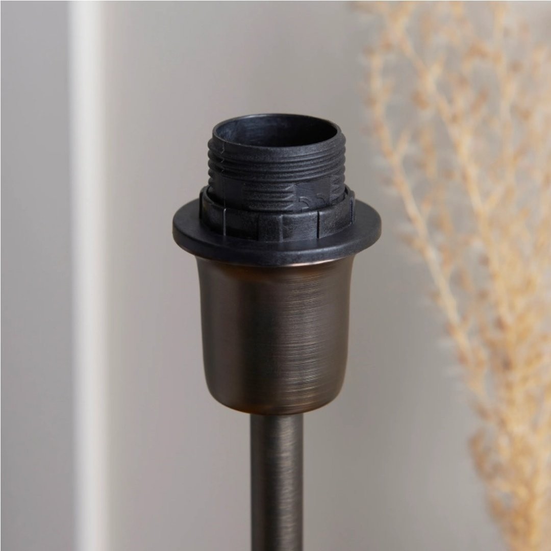 Bronzuno bureaulamp met textuurstof - Moderne verlichting met metalen voet voor kantoren of lounges HL2121