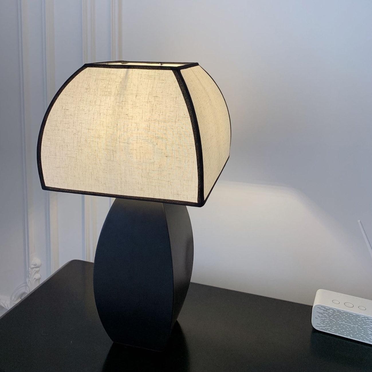 Retro Metalen Paddestoel Stoffen Tafellamp HL554