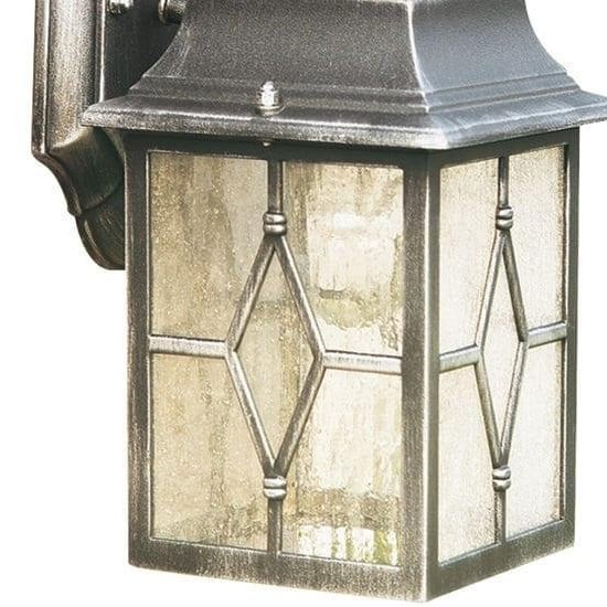 Frostine Traditionele Buitenwandlamp - Loodgieter van gebrandschilderd waterglas voor veranda- en terrasverlichting HL2168
