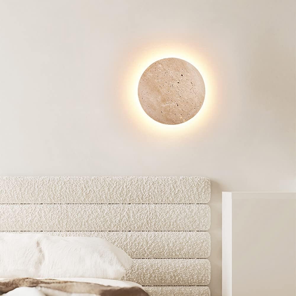 Amber Loft Travertin Ronde Wandlamp HL3438