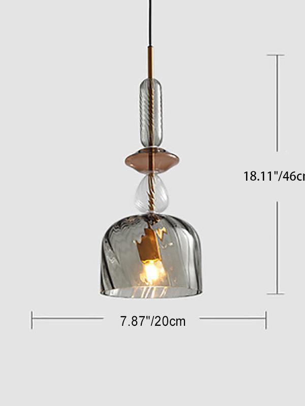 Scandinavische Cilindervormige Ronde Schijfvormige Glazen Hanglamp HL1078