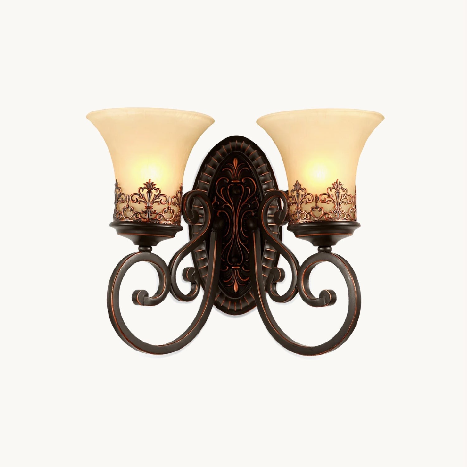 Grote Zwarte Baard Wandlamp HL1159