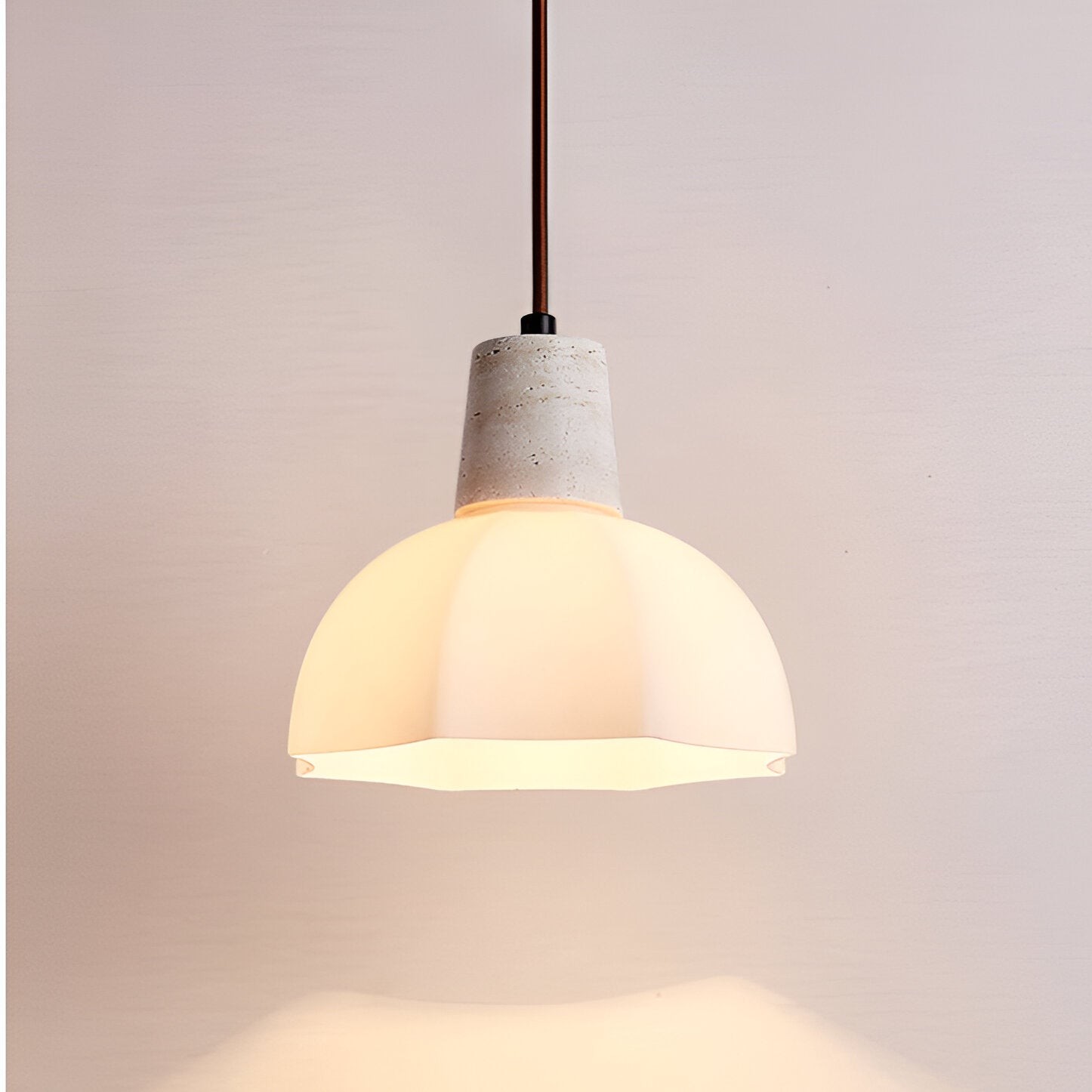 Romantische bloementravertijn hanglamp HL1249