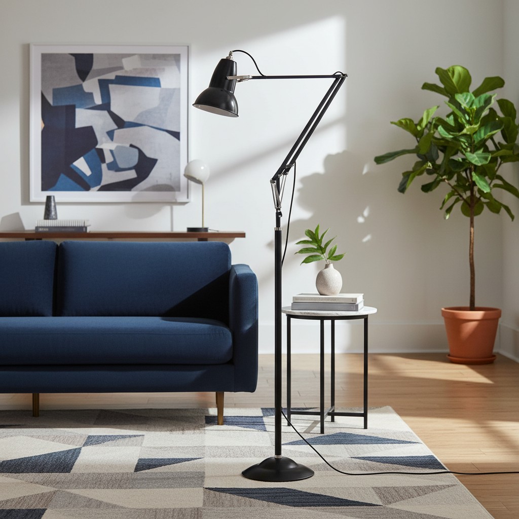 Modryx Verstelbare Klassieke Metalen Vloerlamp - Moderne Richtbare Vloerlamp voor de Woonkamer HL2340