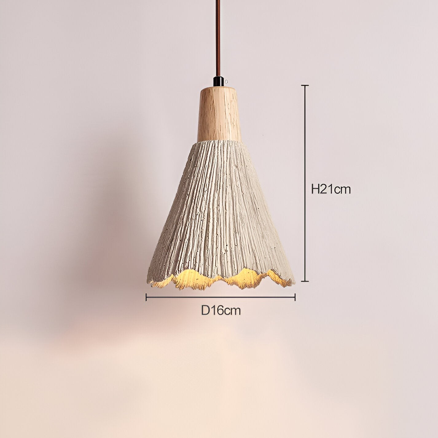 Crème retro Wabi-Sabi LED hanglamp HL3472