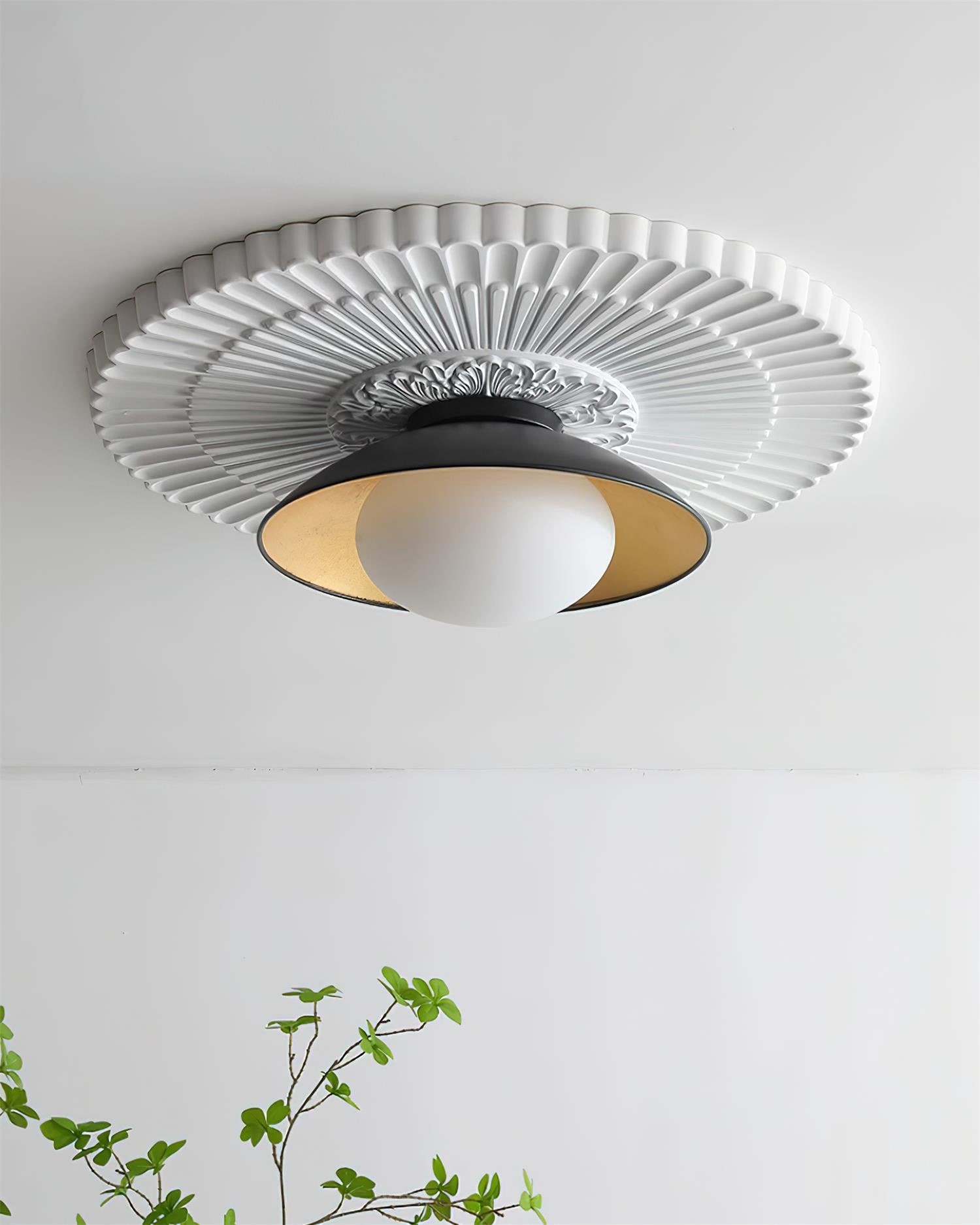 Franse Retro Vliegende Schotel Kom Plafondlamp HL713