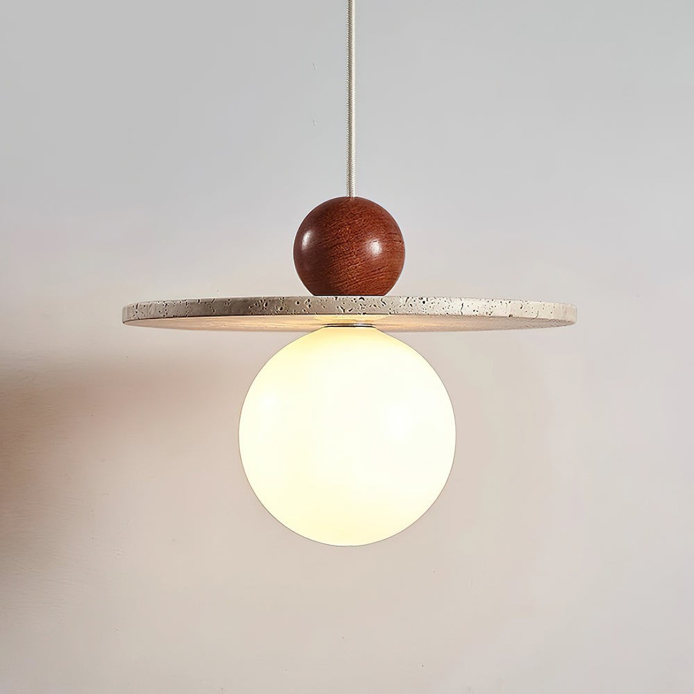 Retro Decor Cave Stone Disc Hanglamp HL956